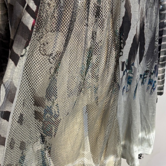 Bohemian open front duster jacket size L to xl - Picture 6 of 9